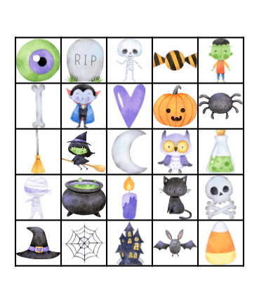 Spooktacular BINGO Card