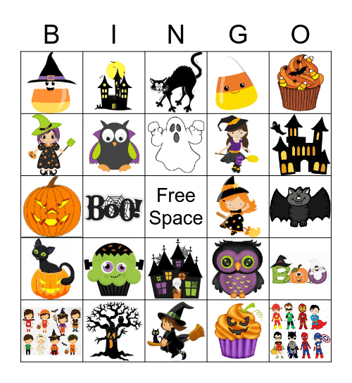 Halloween Bingo Card