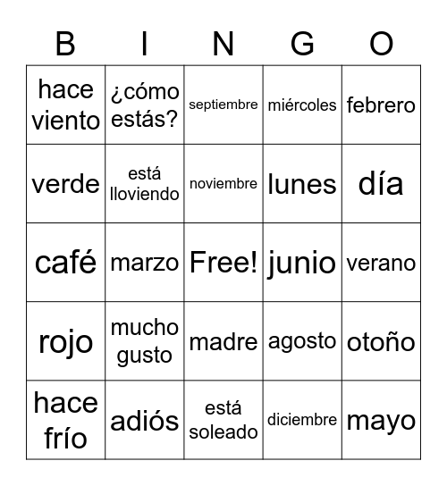 Q1 Bingo Card