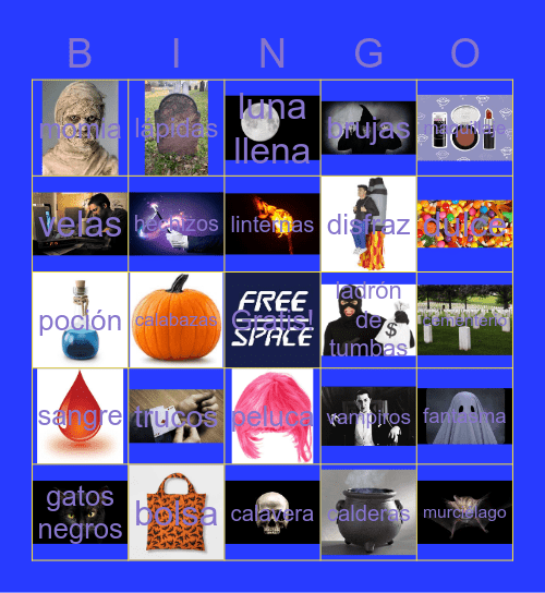 Spanish BINGO Card