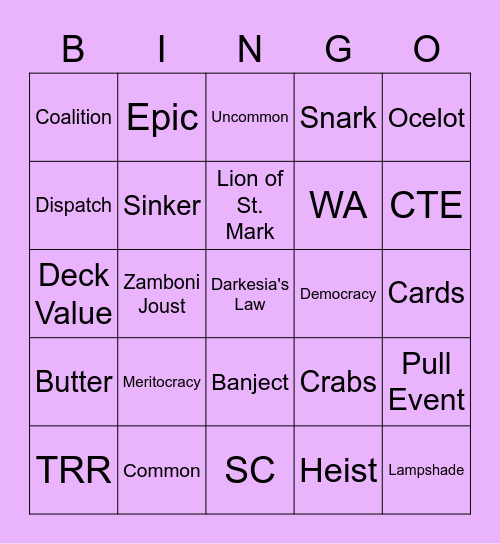 Halloween Round 3 Bingo Card