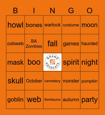 Creepy BA Bingo Card