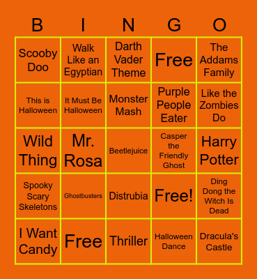 Fall Fest Bingo! Bingo Card