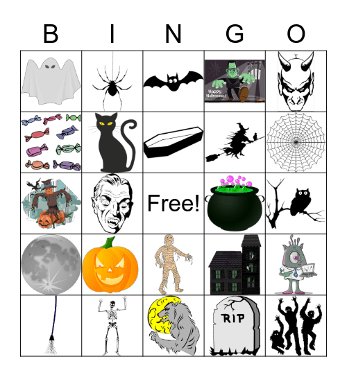 Noche de Brujas Bingo Card