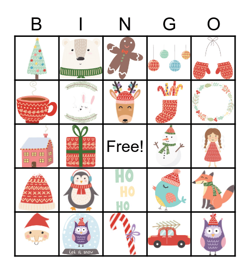 OSTA Christmas Bingo Card
