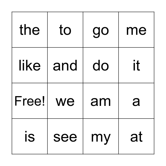 Bingo Card
