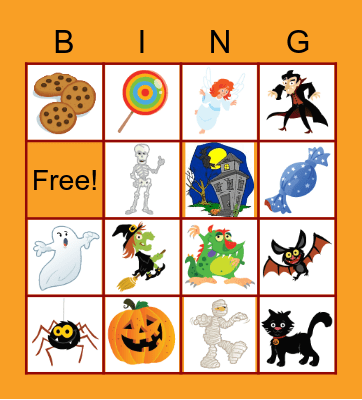 Halloween Bingo Card