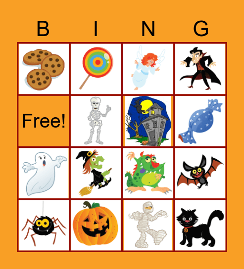 Halloween Bingo Card