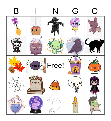 Halloween Bingo Card