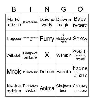 Bingo RP Bingo Card
