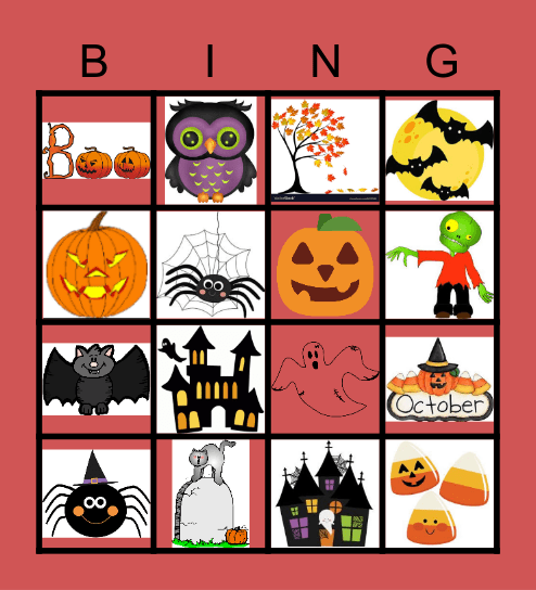 Halloween 2 Bingo Card