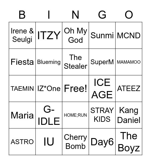 KPDC Halloween Party Bingo Card