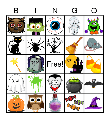 Halloween Bingo Card