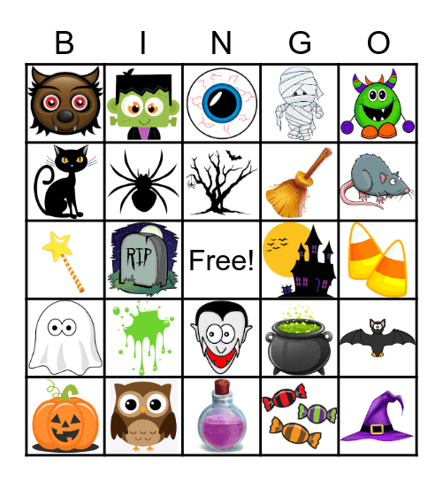 Halloween Bingo Card