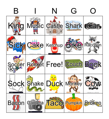 K BINGO Card