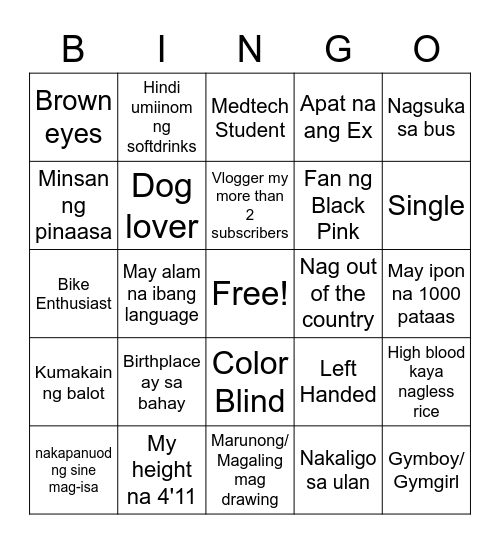 CORNERSTONE Bingo Card