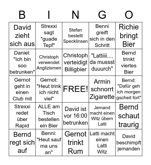 VersoffenenBINGO Card