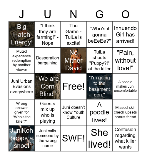 JuniKoh Spooktober Extravaganza Bingo Card