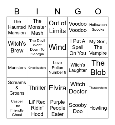 Halloween Extreme Bingo! Bingo Card