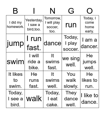 Reading Key Review Bingo Card