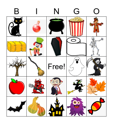 Halloween Bingo Card