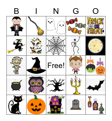 Halloween Bingo Card