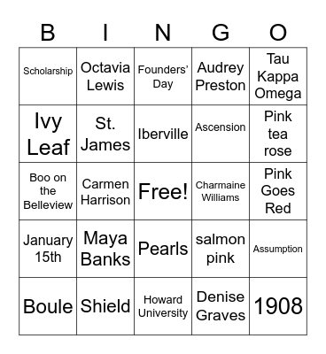 TKO Bingo Card