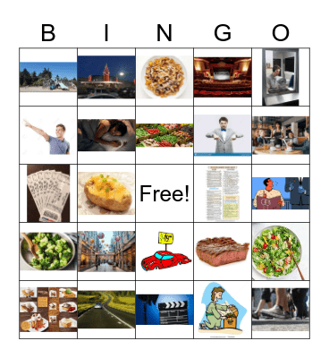 Avancemos 1, Unidad 4, Lección 2 Vocab Bingo Card