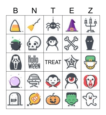 Halloween Bingo Card