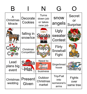 CHRISTMAS MOVIE BINGO Card