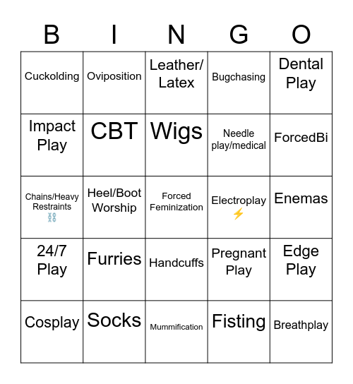 Outfit Kinks Bingo Cards to Download, Print and Customize!