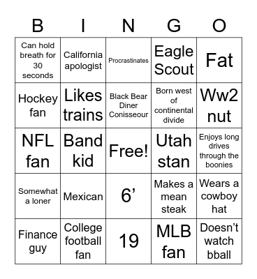 Ed bingo Card