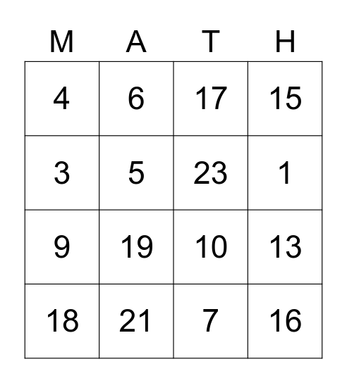 BINGO! for Bonus Time Bingo Card