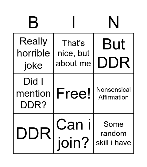 BakedBlake Bingo Card
