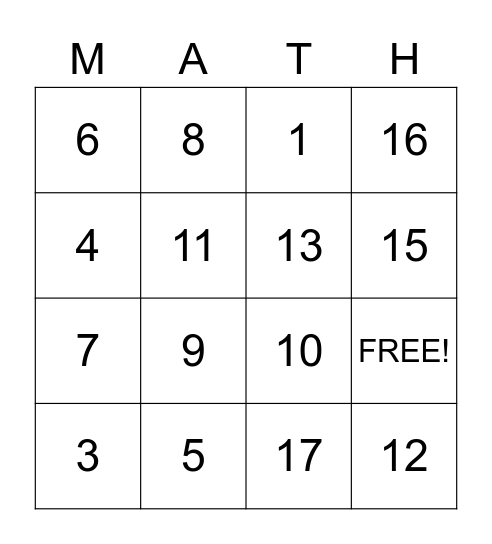 BINGO! for Bonus Time Bingo Card