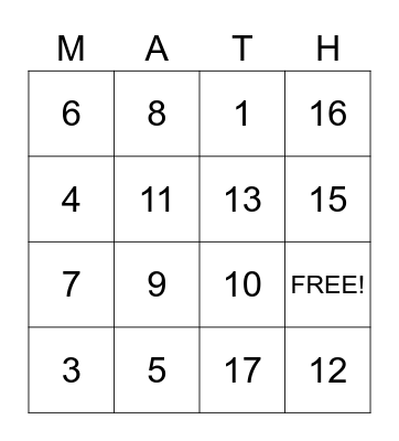 BINGO! for Bonus Time Bingo Card