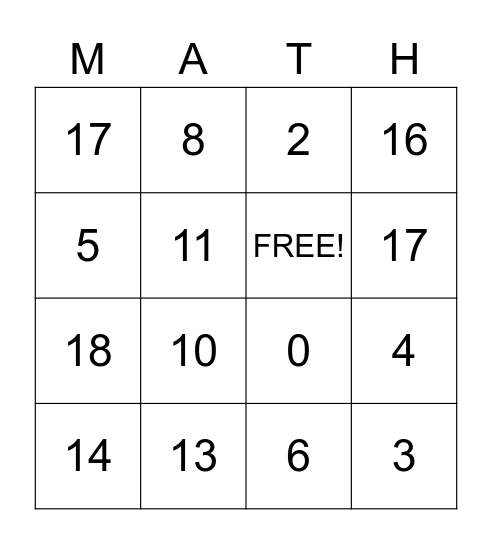 BINGO! for Bonus Time Bingo Card