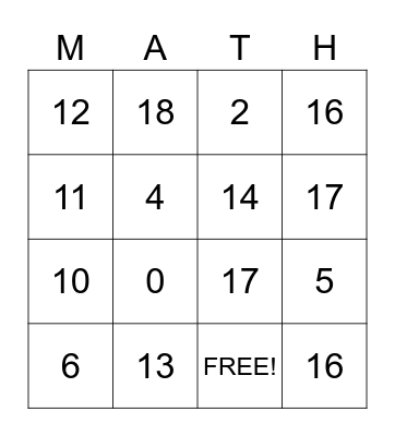 BINGO! for Bonus Time Bingo Card