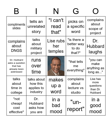 Studio Good Bull Bingo Card