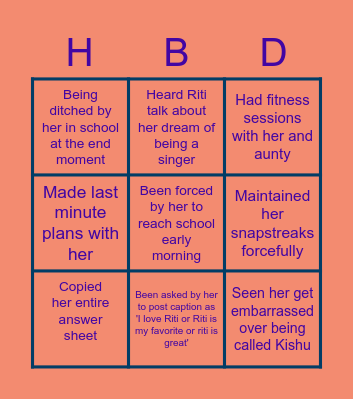 TITI'S BIRTHDAY BINGO Card