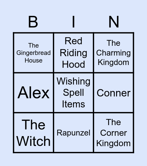 The Land of Stories - The Wishing Spell Bingo Card