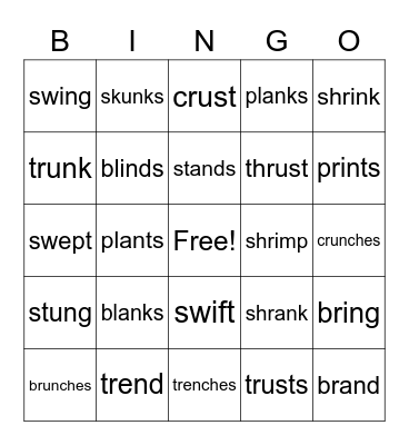 2.4  Bingo Card