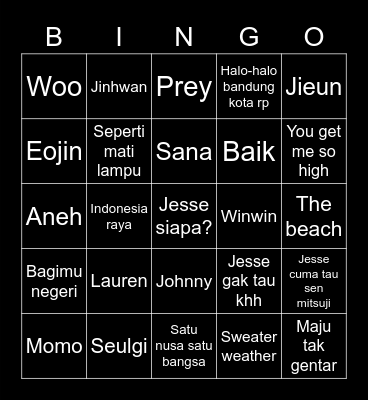 munchinthepool Bingo Card