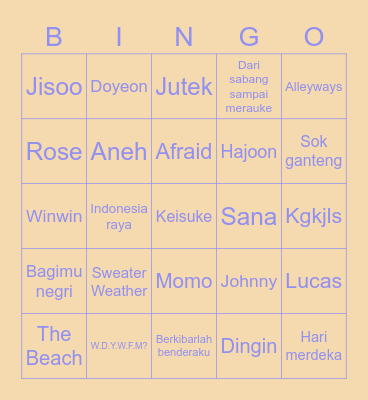 Bingo Card