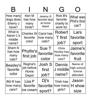 Bingo Card
