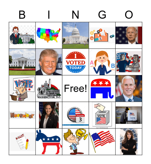 Election Day Bingo Card