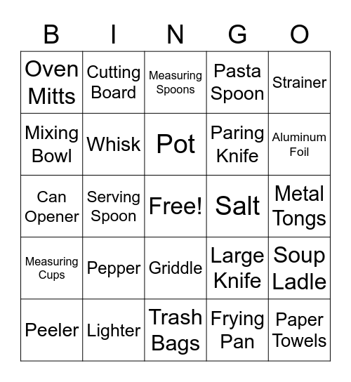 Patrol Box Bingo Card