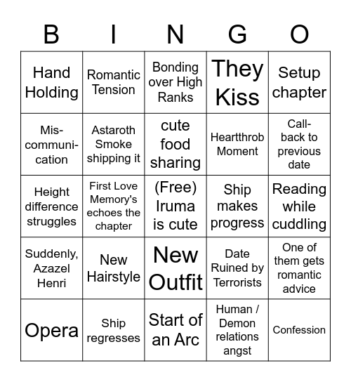 Ch 179 Bingo Card