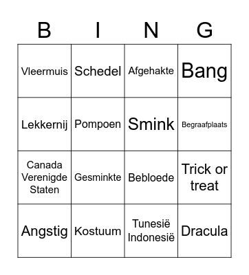 Feest Bingo Card