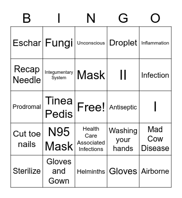 Nursing Funds Chapter 16,17,19 Bingo Card